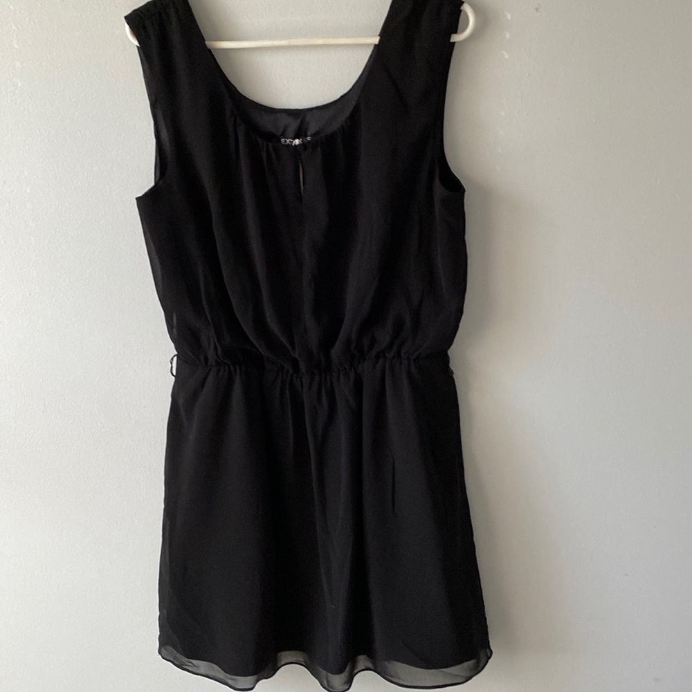Womens Lg Express Black sleeveless dress. Purchased from Thred Up,never worn.